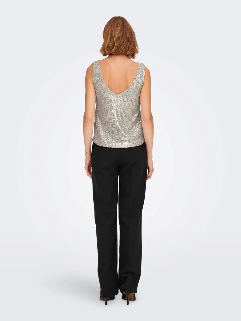 Logan Sleeveless Sequin Top