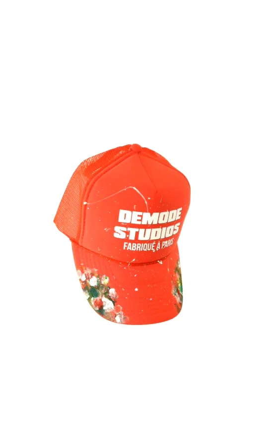 Orange MADE IN PARIS Trucker Hat