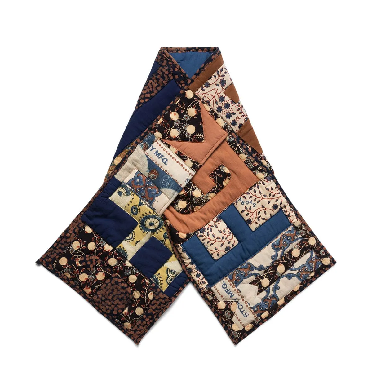 Patchwork Star Puffer Scarf