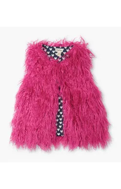 Pink Faux Fur Vest