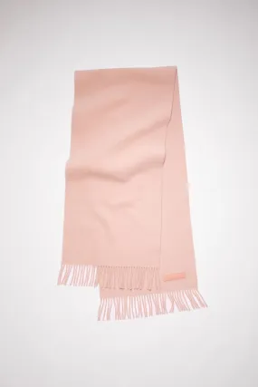 Pink label wool scarf