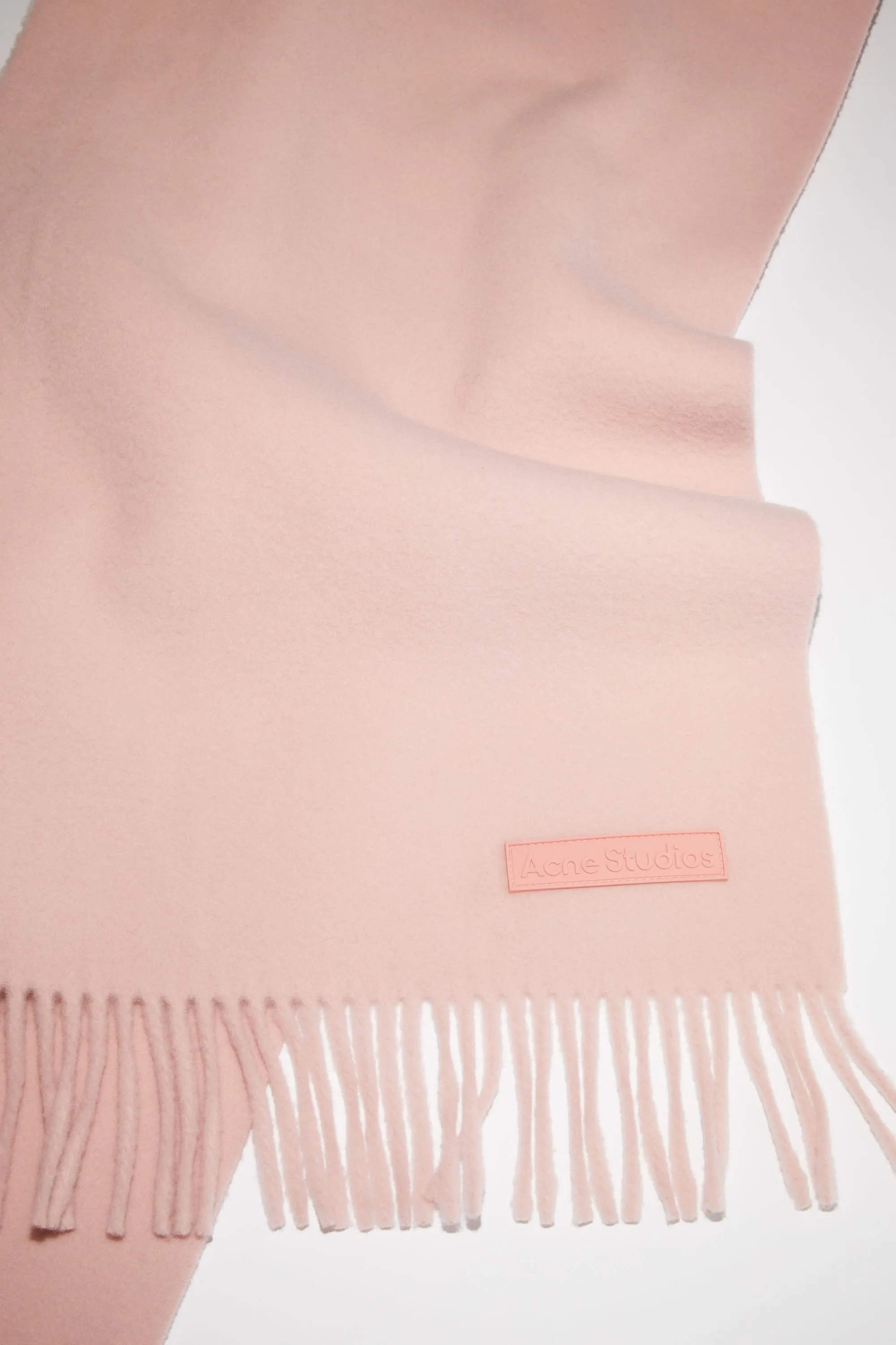 Pink label wool scarf