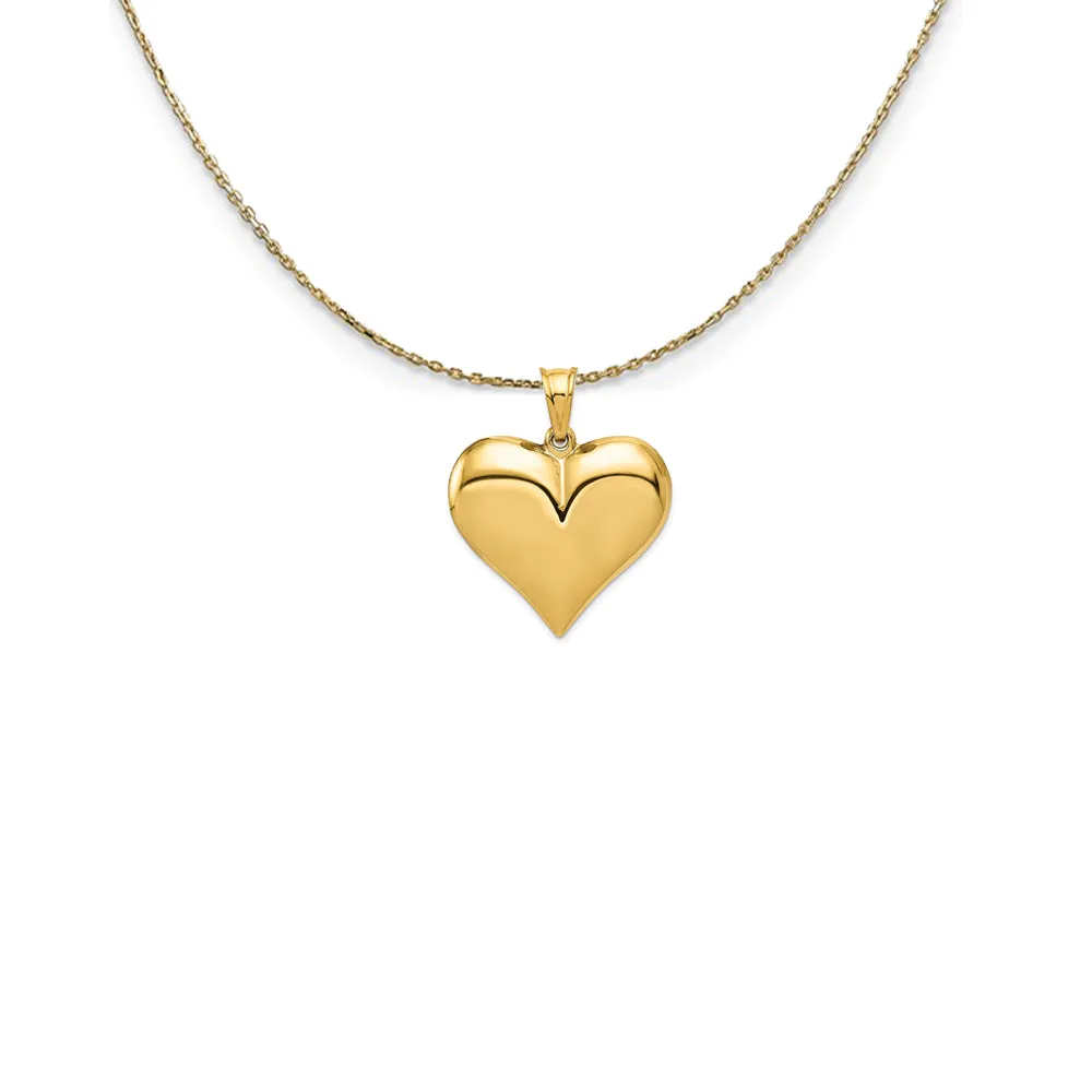 Yellow Gold Heart Pendant Necklace