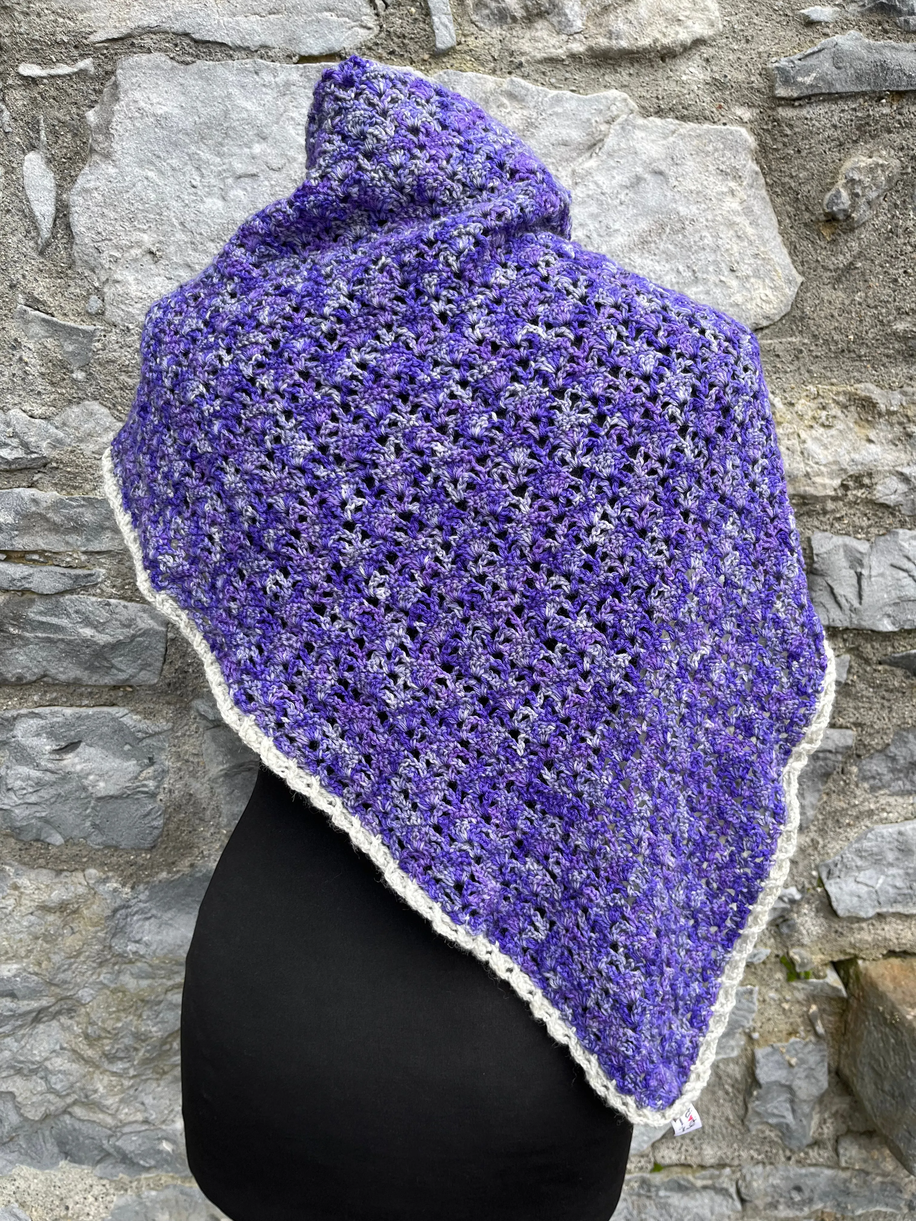 Purple Knit Scarf