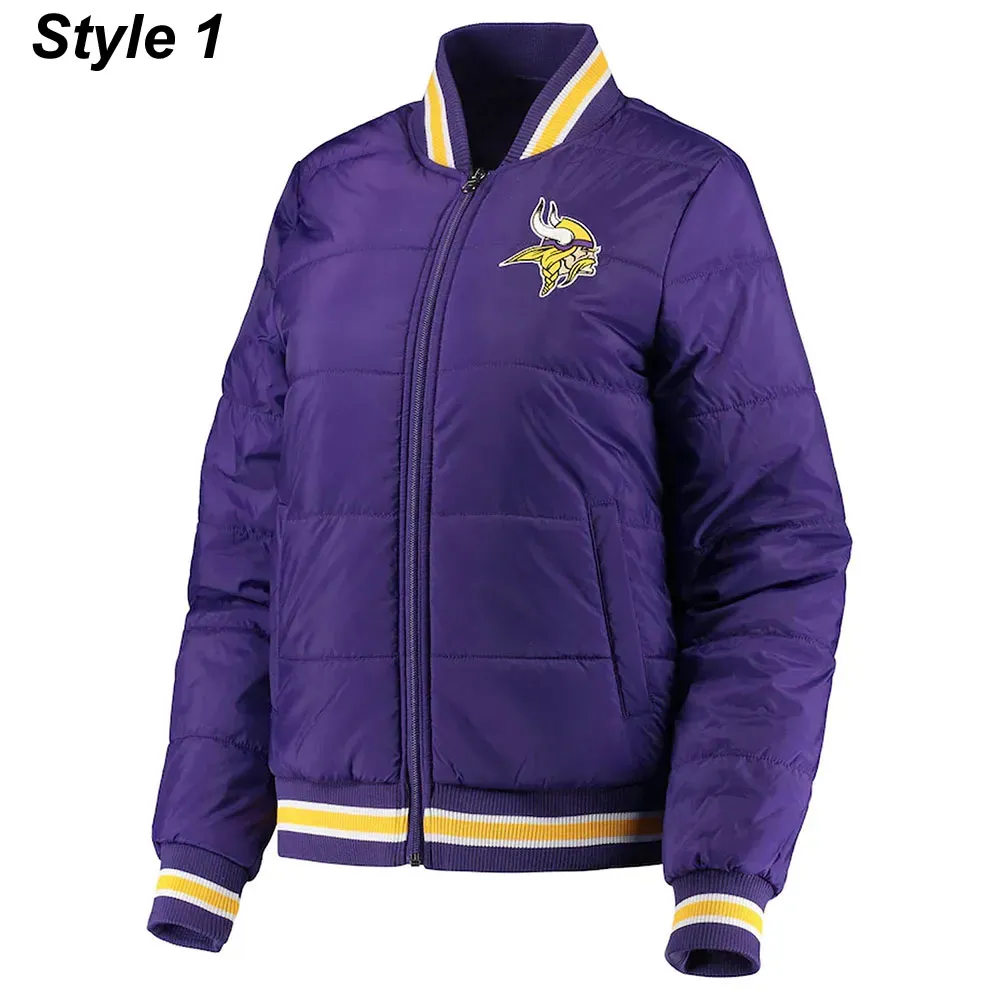 Minnesota Vikings Purple Football Jacket