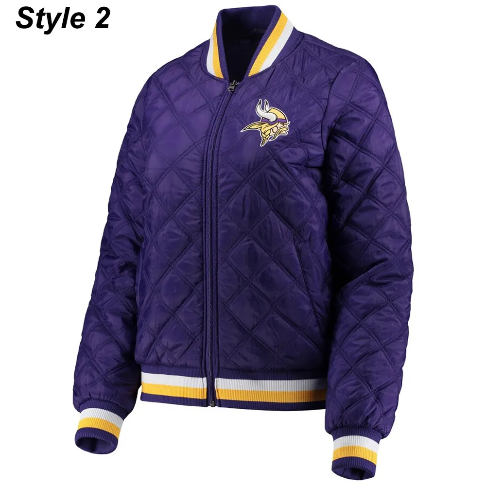 Minnesota Vikings Purple Football Jacket