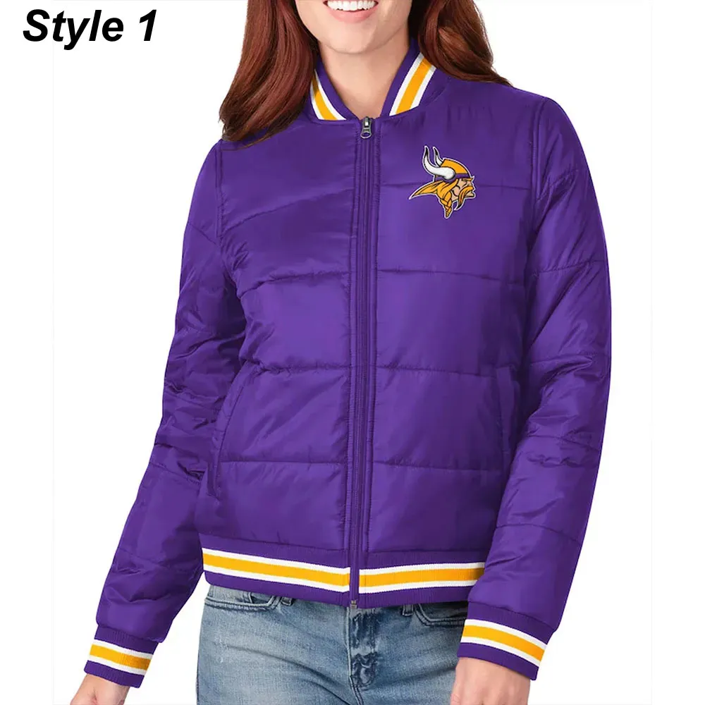 Minnesota Vikings Purple Football Jacket