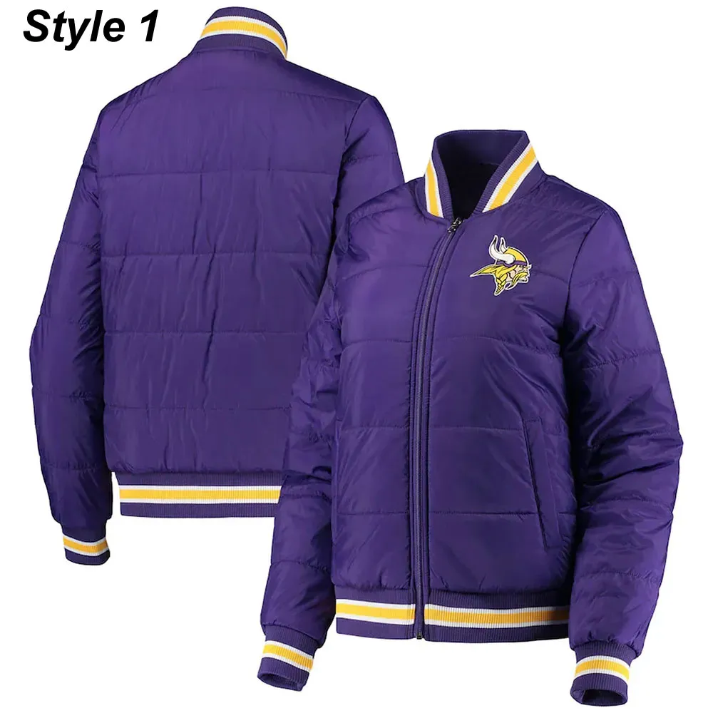 Minnesota Vikings Purple Football Jacket