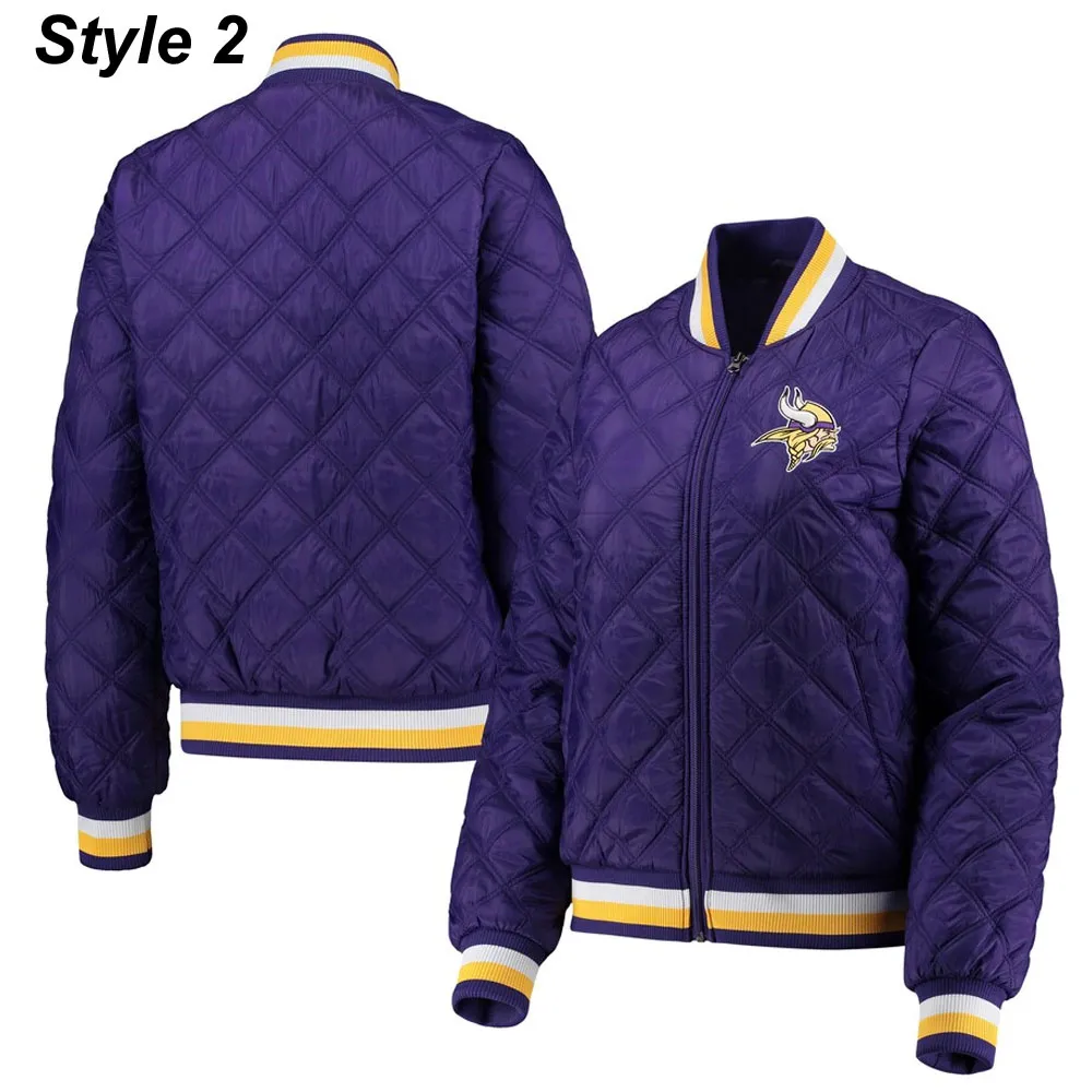 Minnesota Vikings Purple Football Jacket