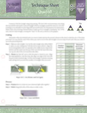 Quad 60 Technique Sheet