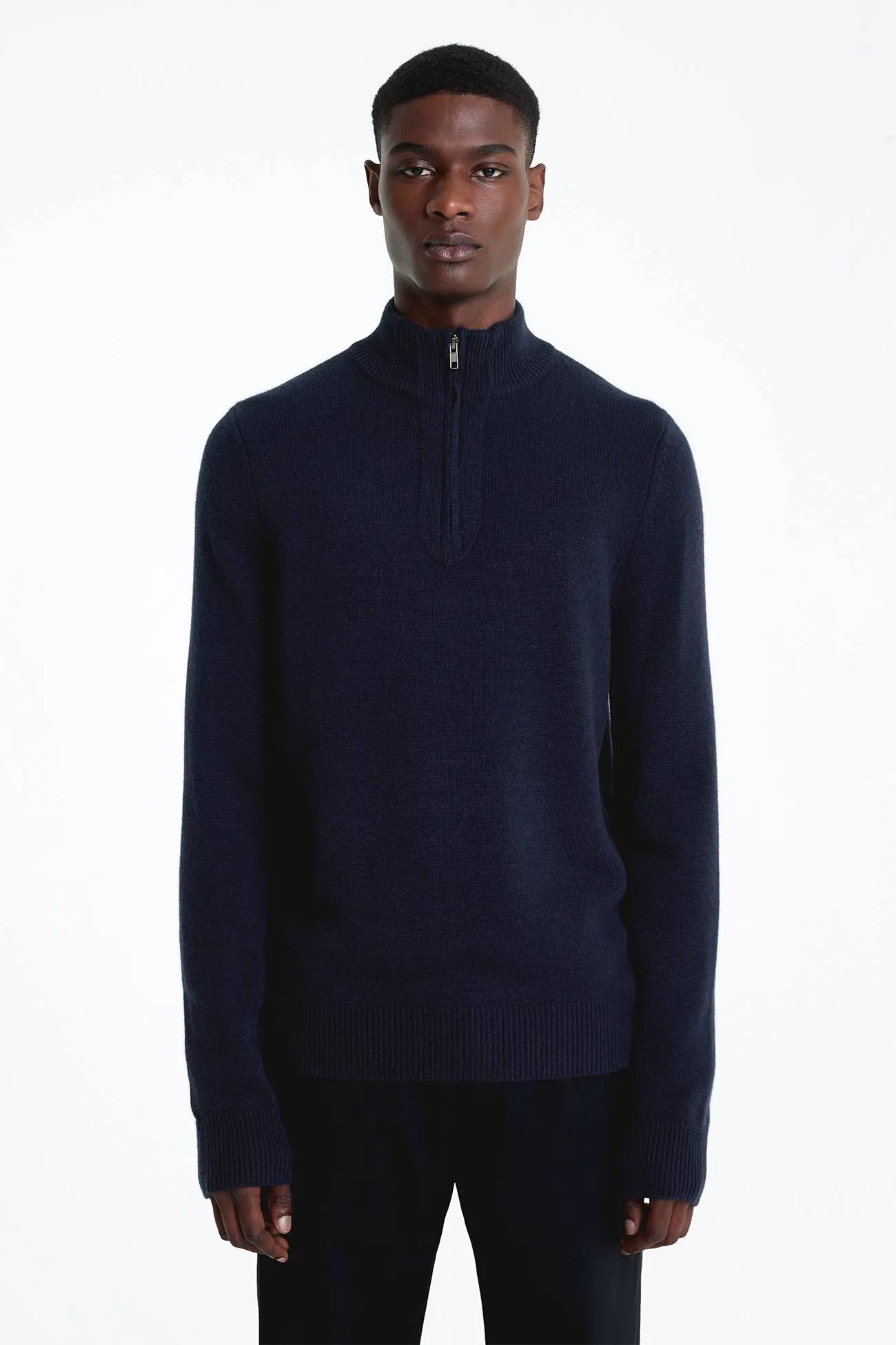 Quarter-Zip Cashmere Sweater,