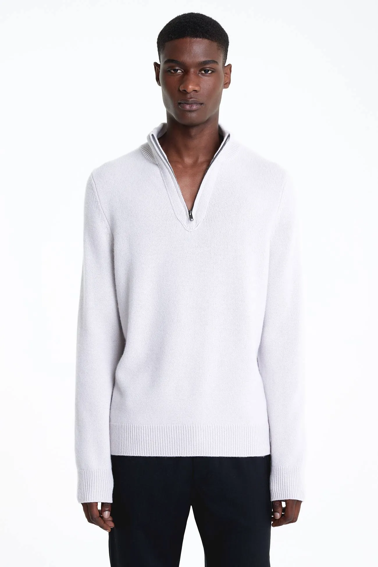 Quarter-Zip Cashmere Sweater,