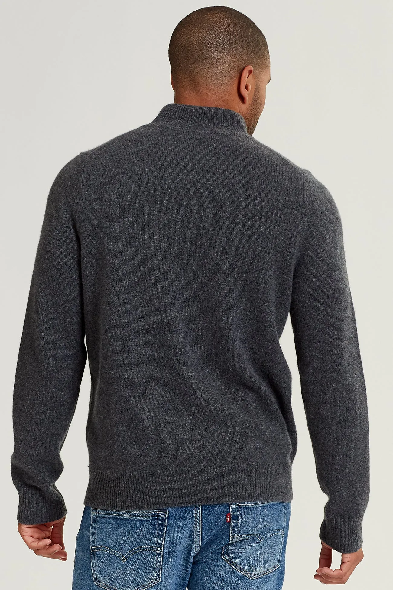 Quarter-Zip Cashmere Sweater,