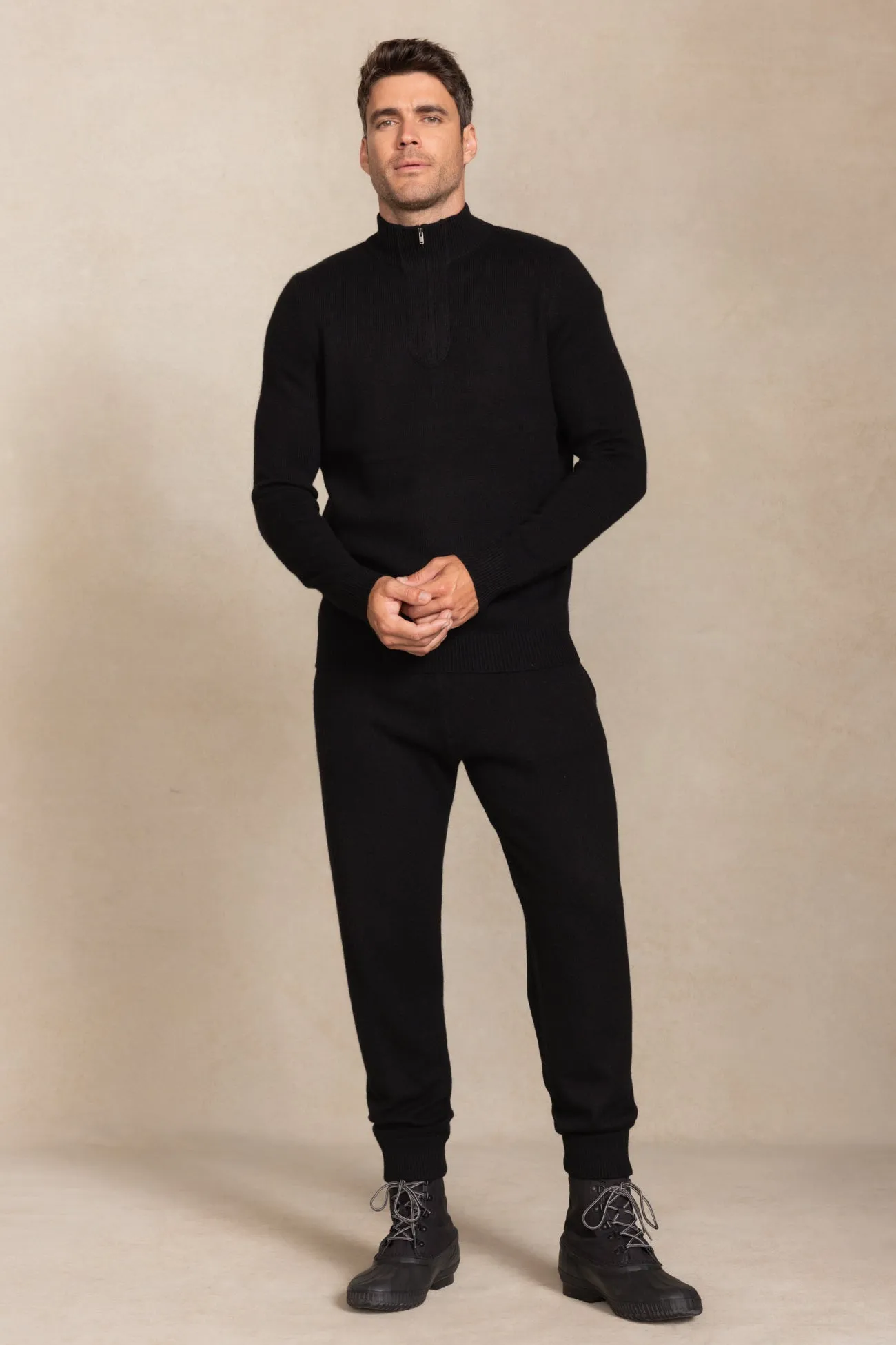 Quarter-Zip Cashmere Sweater,