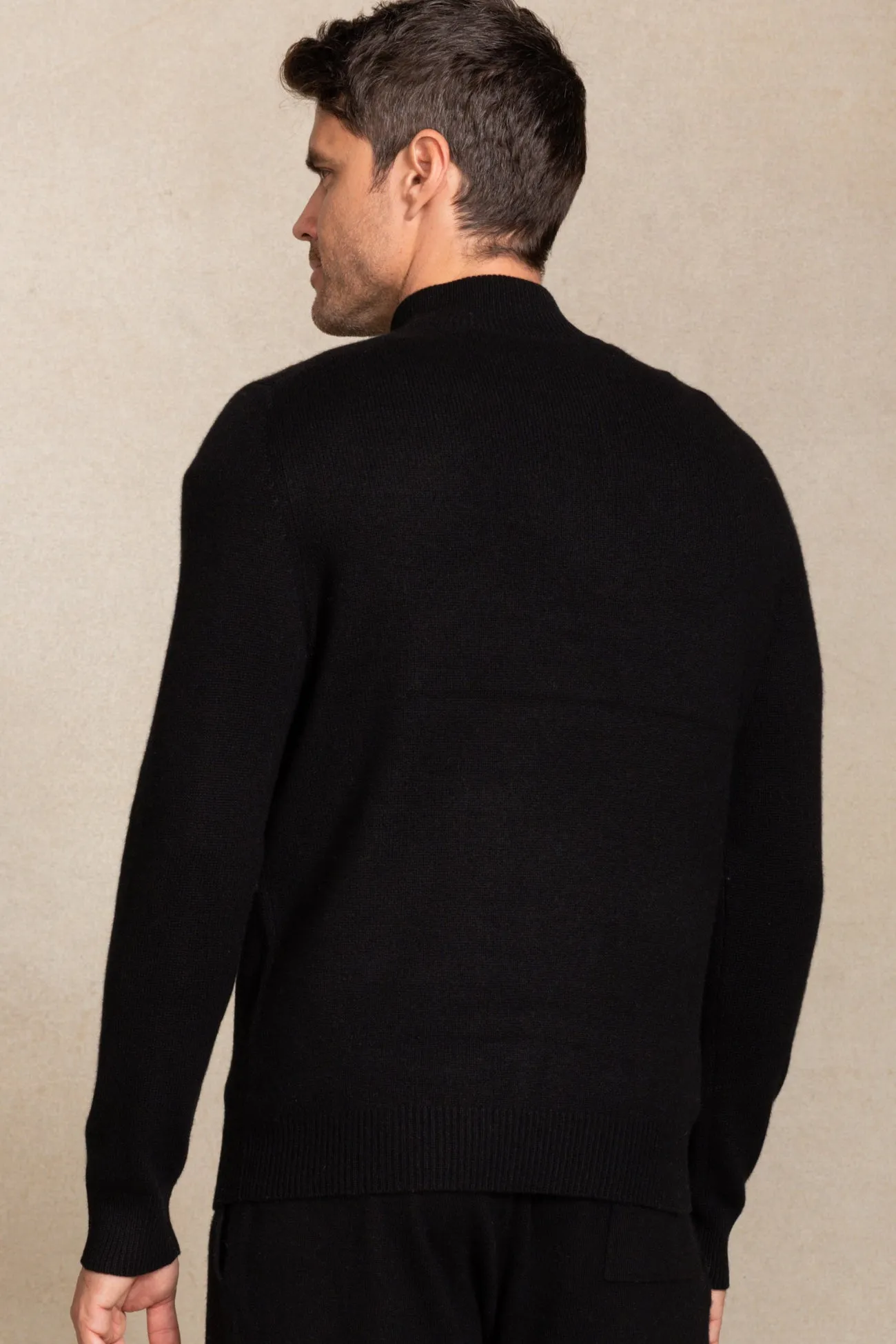 Quarter-Zip Cashmere Sweater,