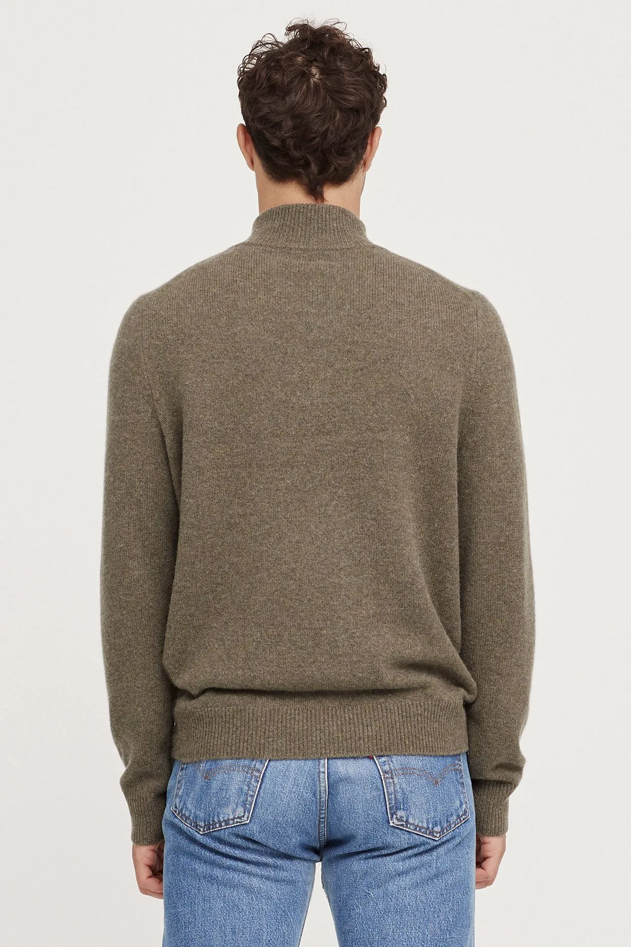 Quarter-Zip Cashmere Sweater,