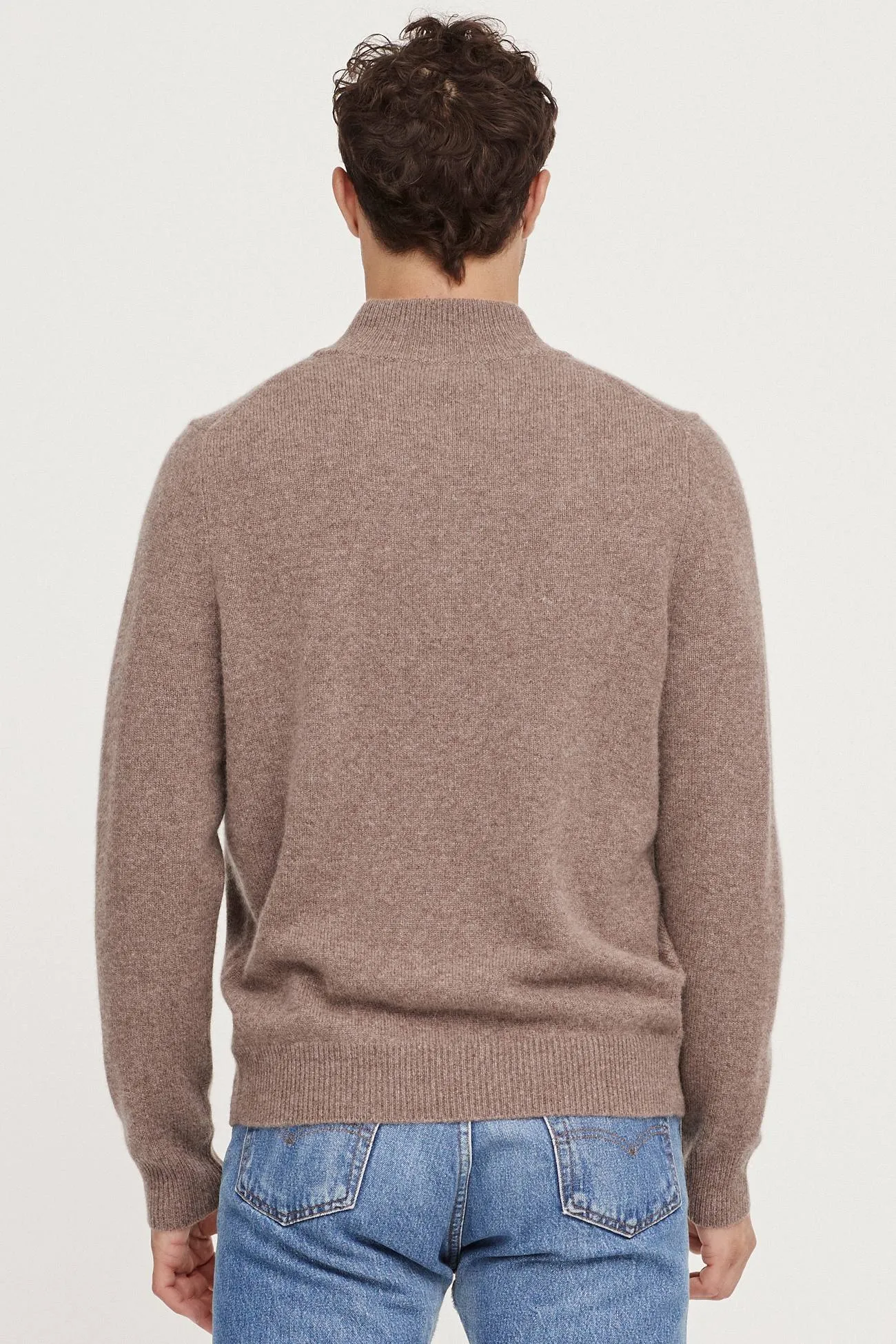 Quarter-Zip Cashmere Sweater,