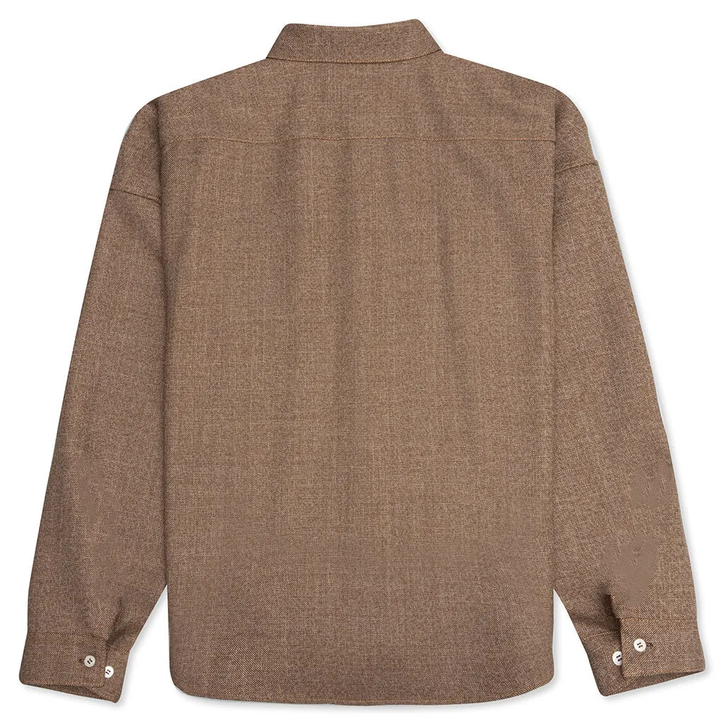 Raw Sienna Woven Boxy Shirt