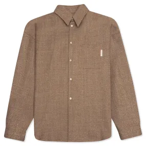 Raw Sienna Woven Boxy Shirt