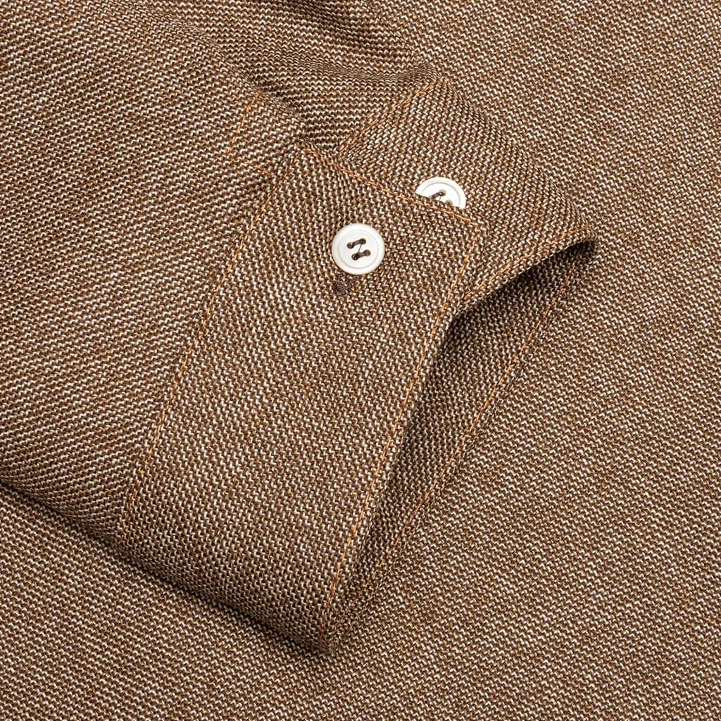 Raw Sienna Woven Boxy Shirt