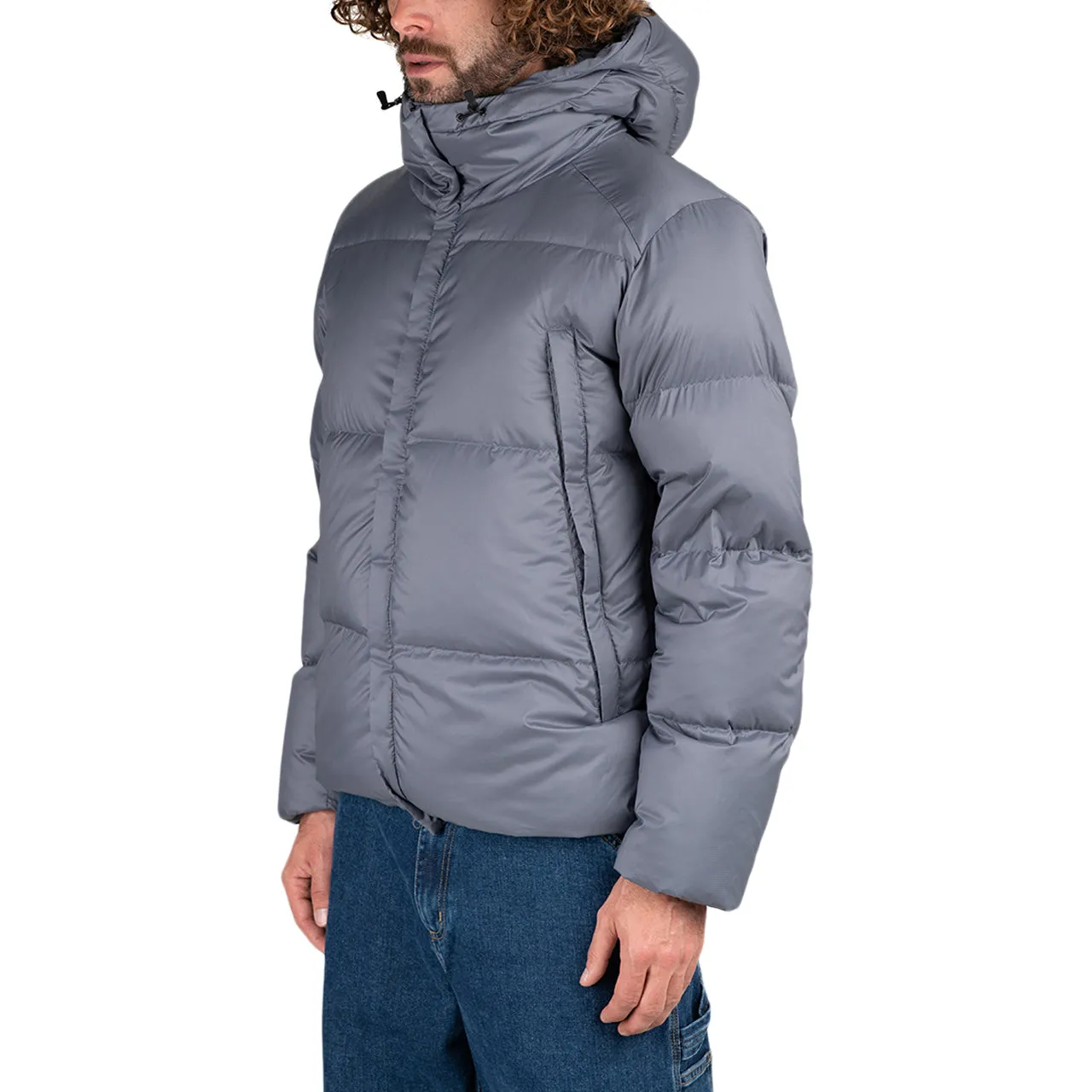 Recycled Light Grey Down Jacket