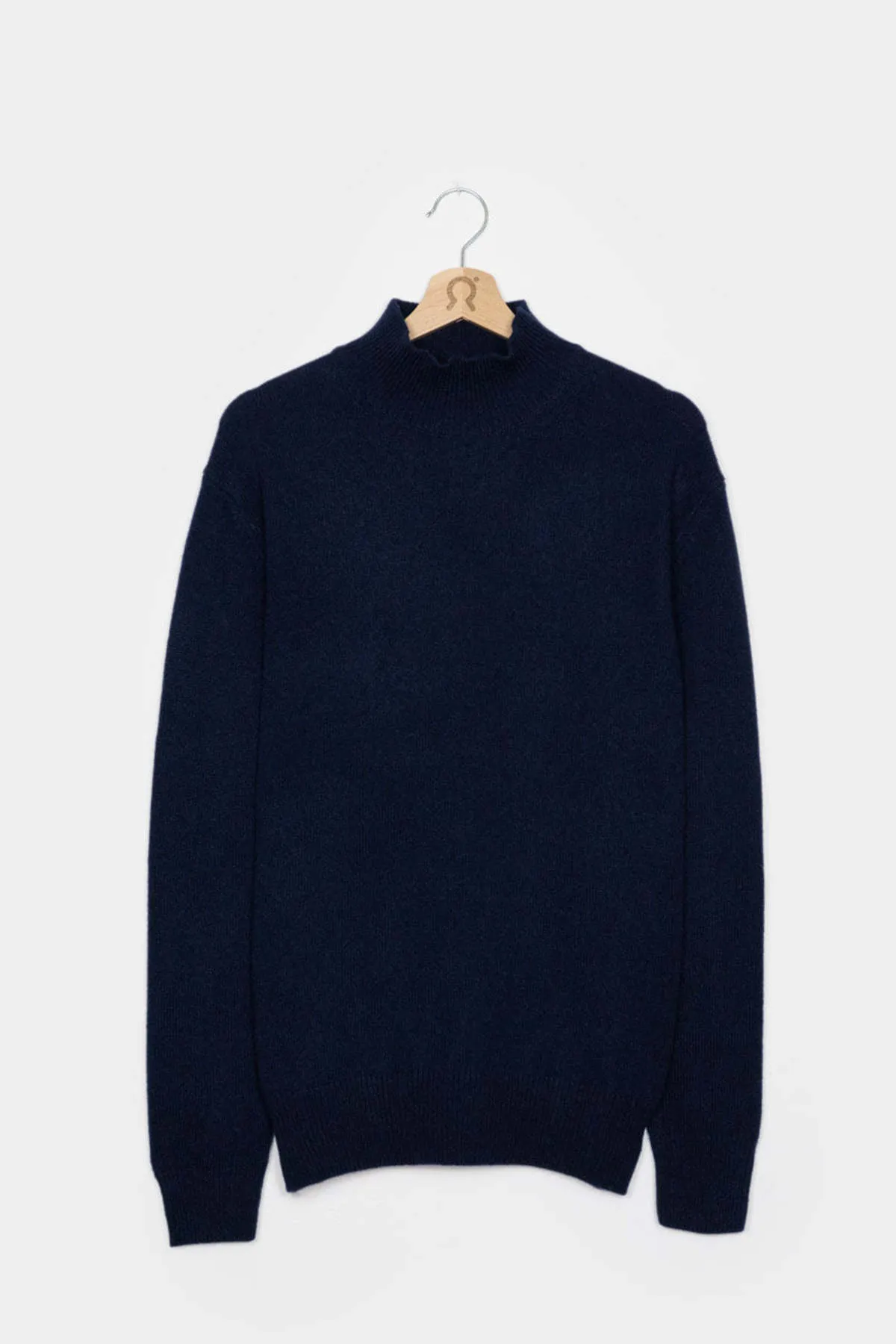 Recycled Navy Cashmere Clemente Sweater