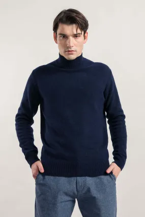 Recycled Navy Cashmere Clemente Sweater