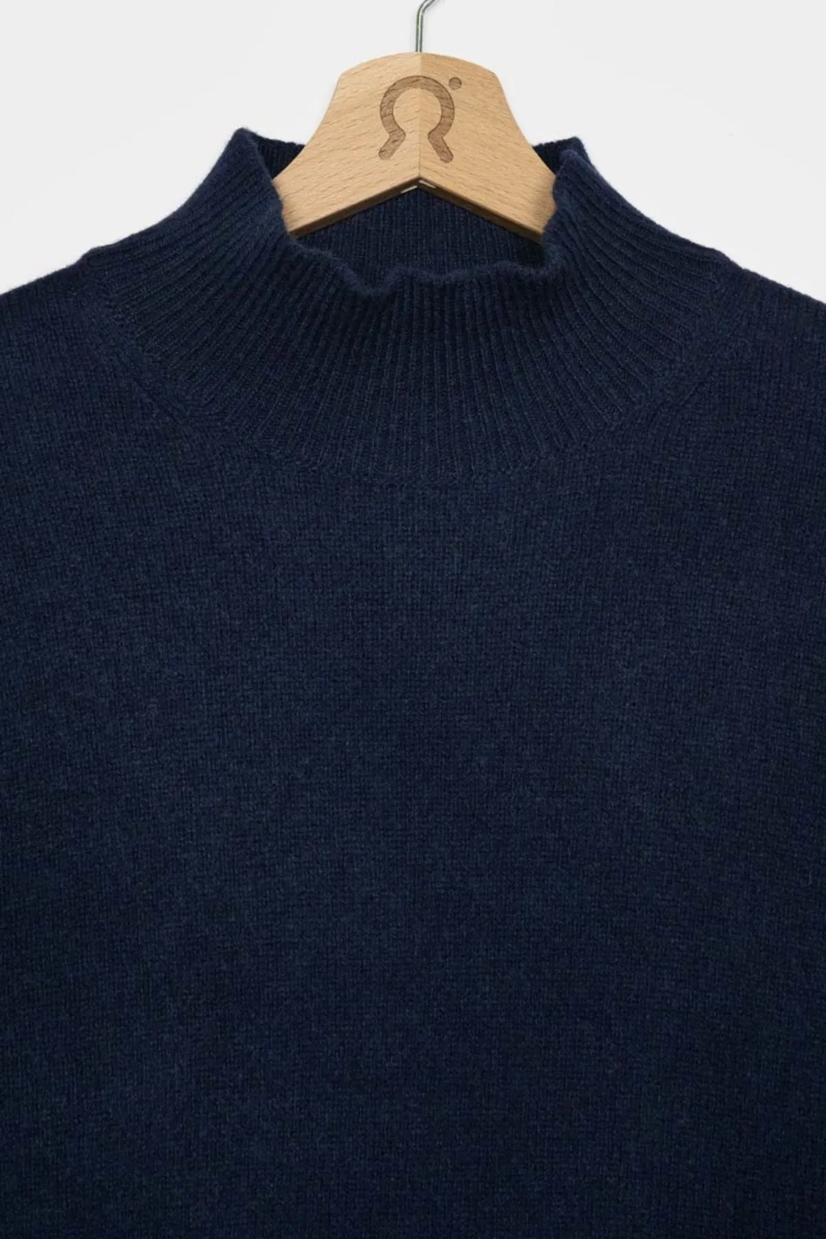 Recycled Navy Cashmere Clemente Sweater