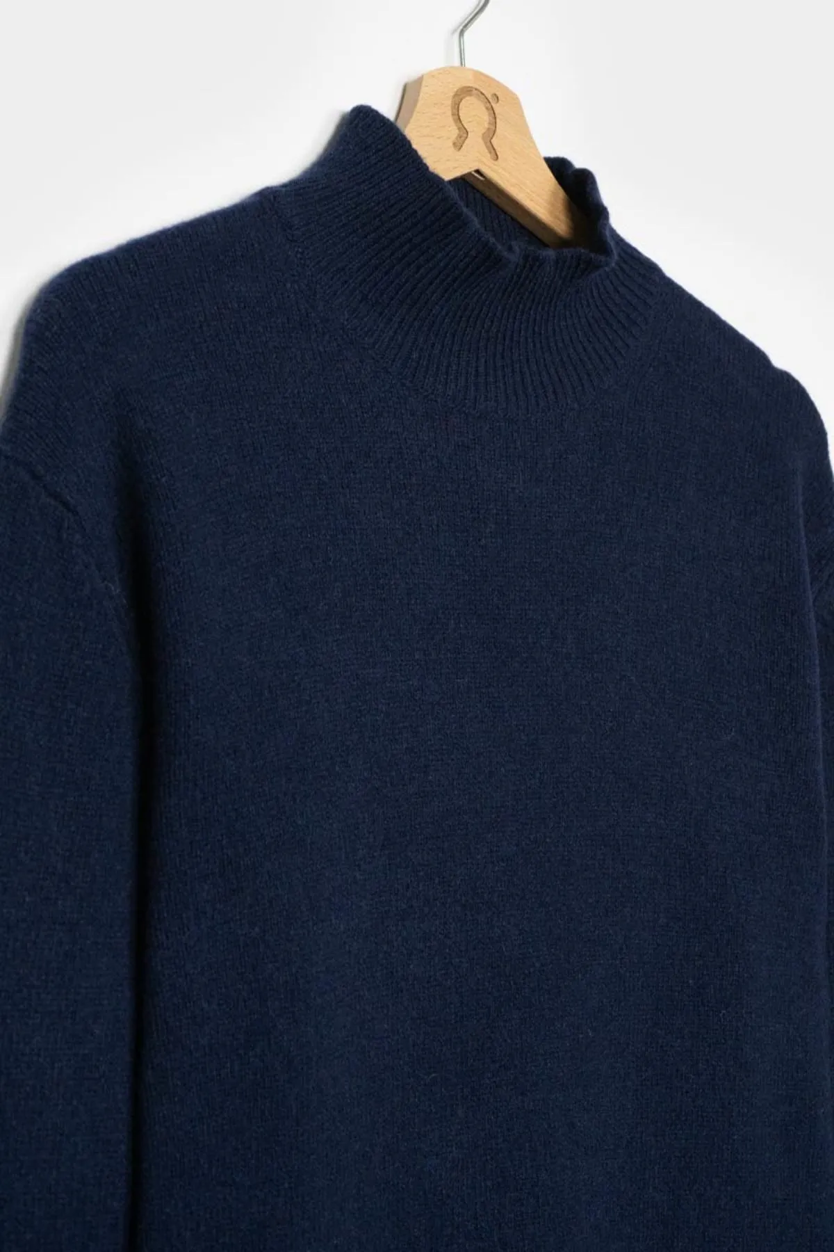 Recycled Navy Cashmere Clemente Sweater