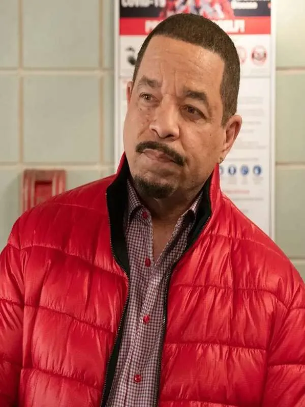 Odafin Tutuola Law and Order SVU Red Puffer Jacket - New American Jackets