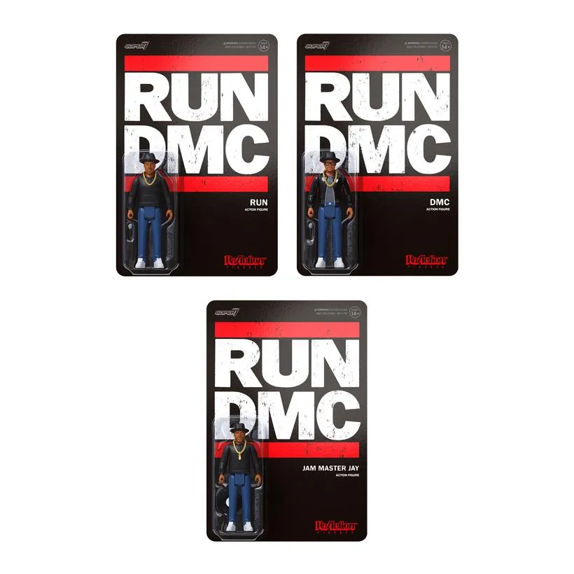 Set of 3 RUN DMC Reaction Figures