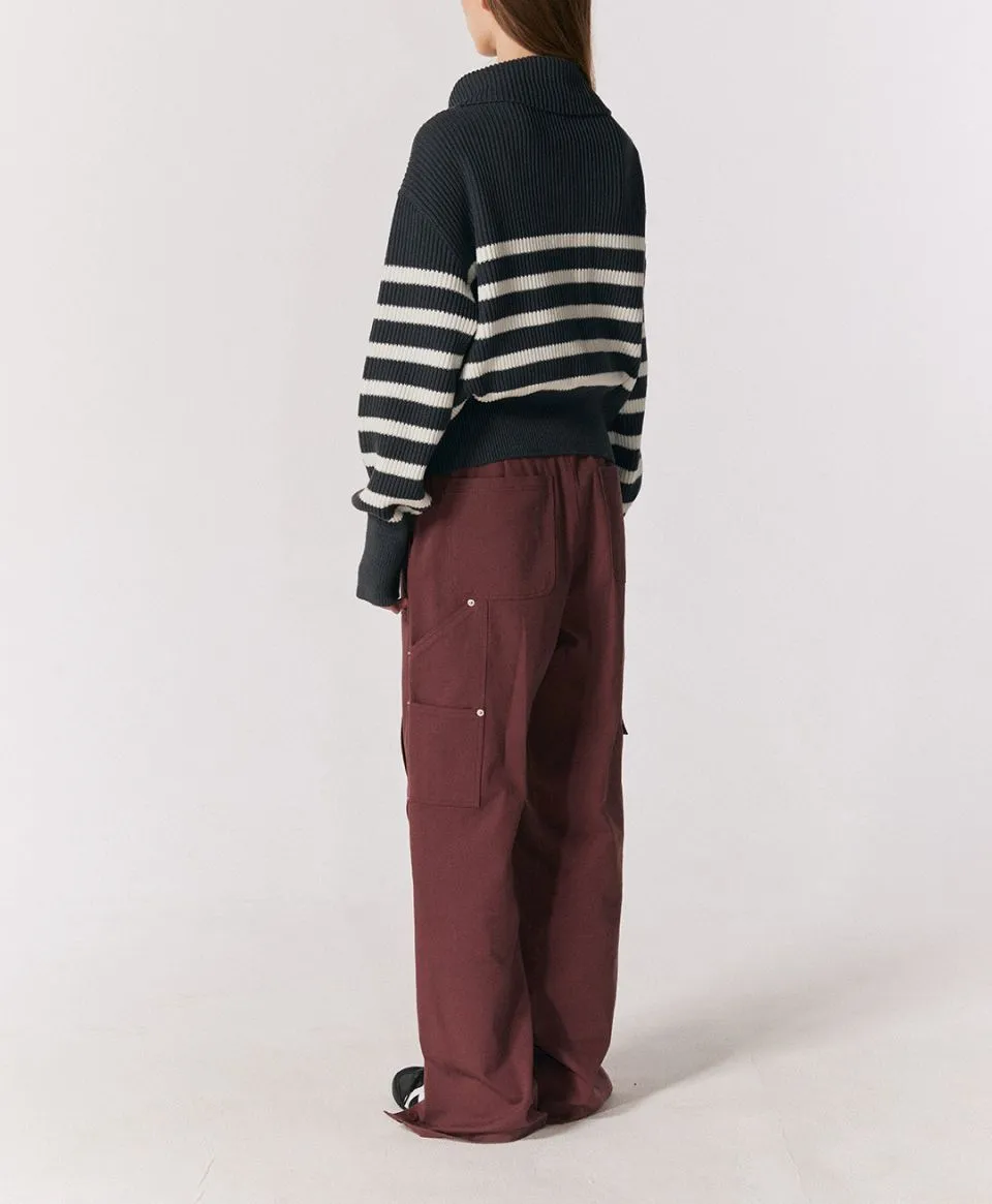 Stripes Casual Style Street Style Long Sleeves Plain