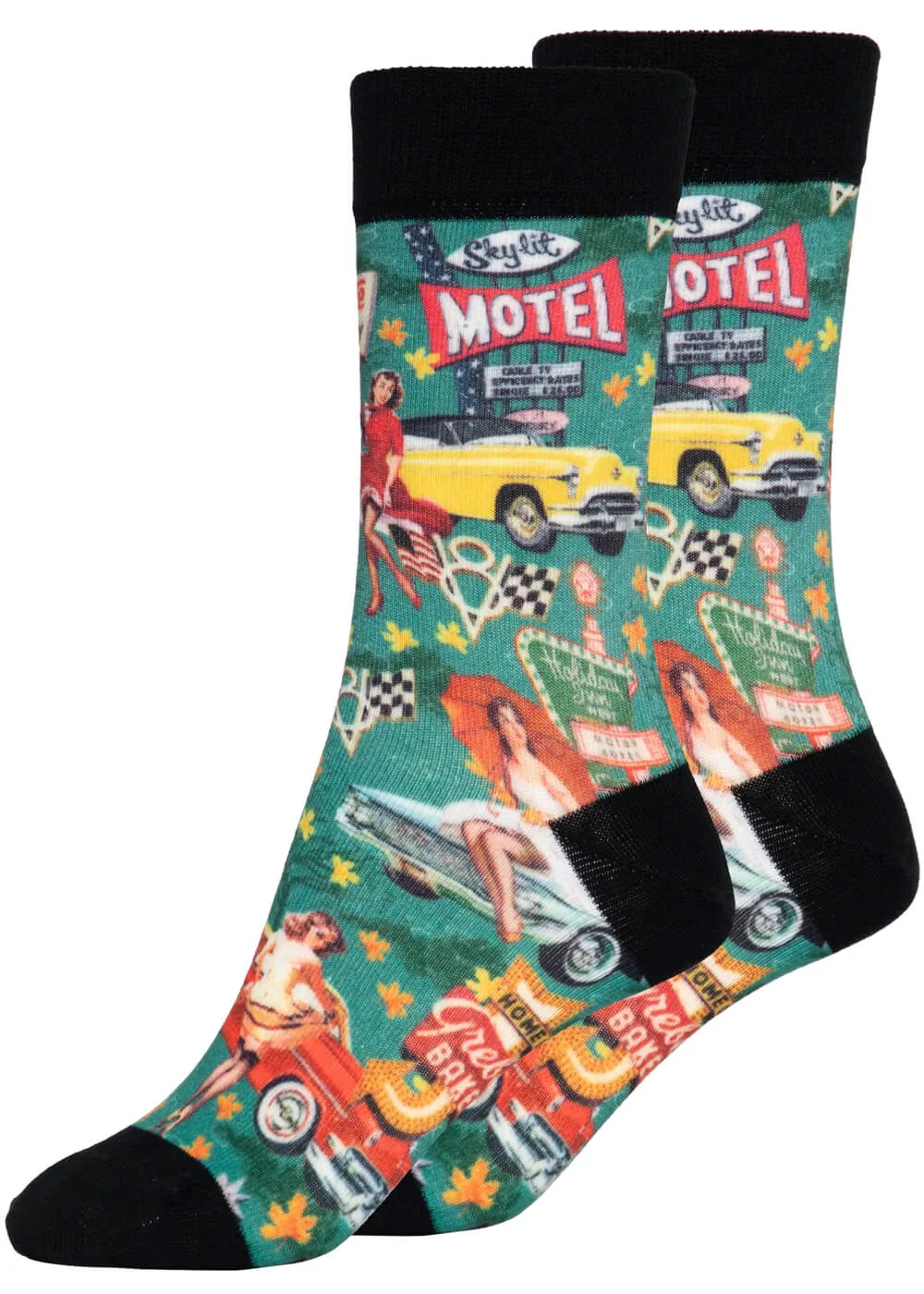 Men's Dark Mint Autumn Socks