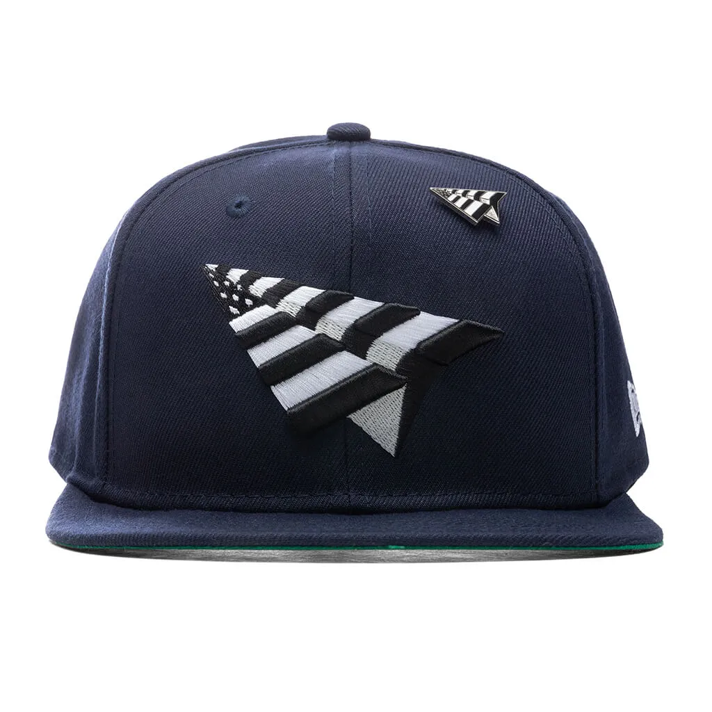 Sapphire Crown Snapback with Green Undervisor