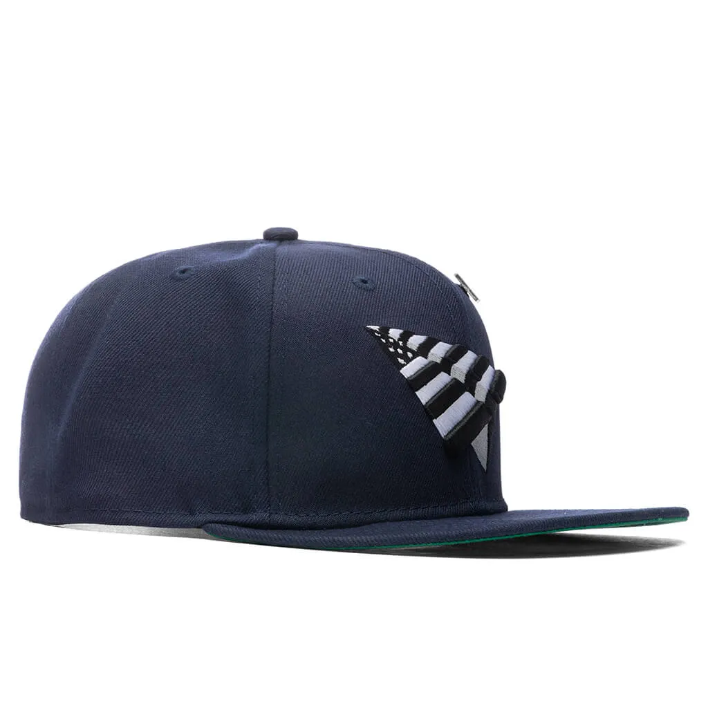 Sapphire Crown Snapback with Green Undervisor