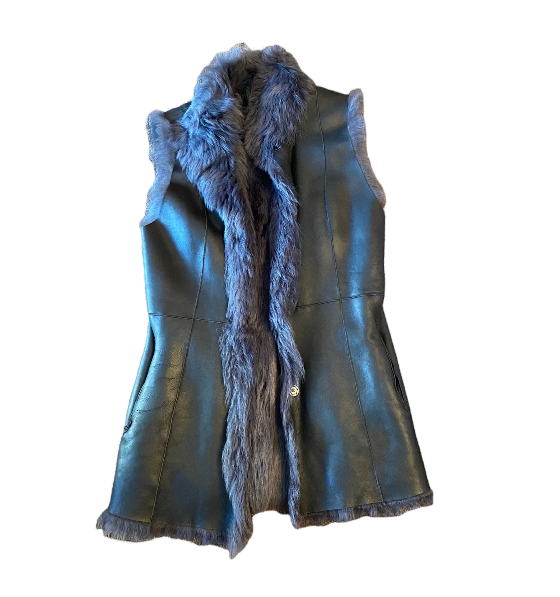 Long Shearling Vest