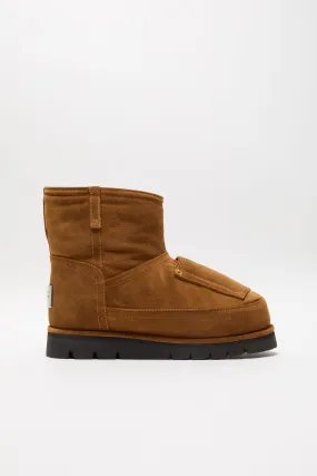 Shearling leather boots