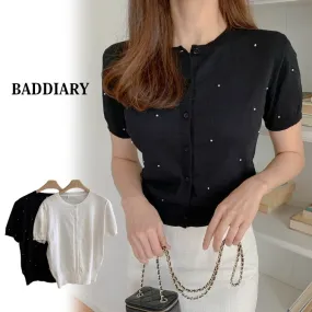 Short Sleeves Cardigans by BADDIARY