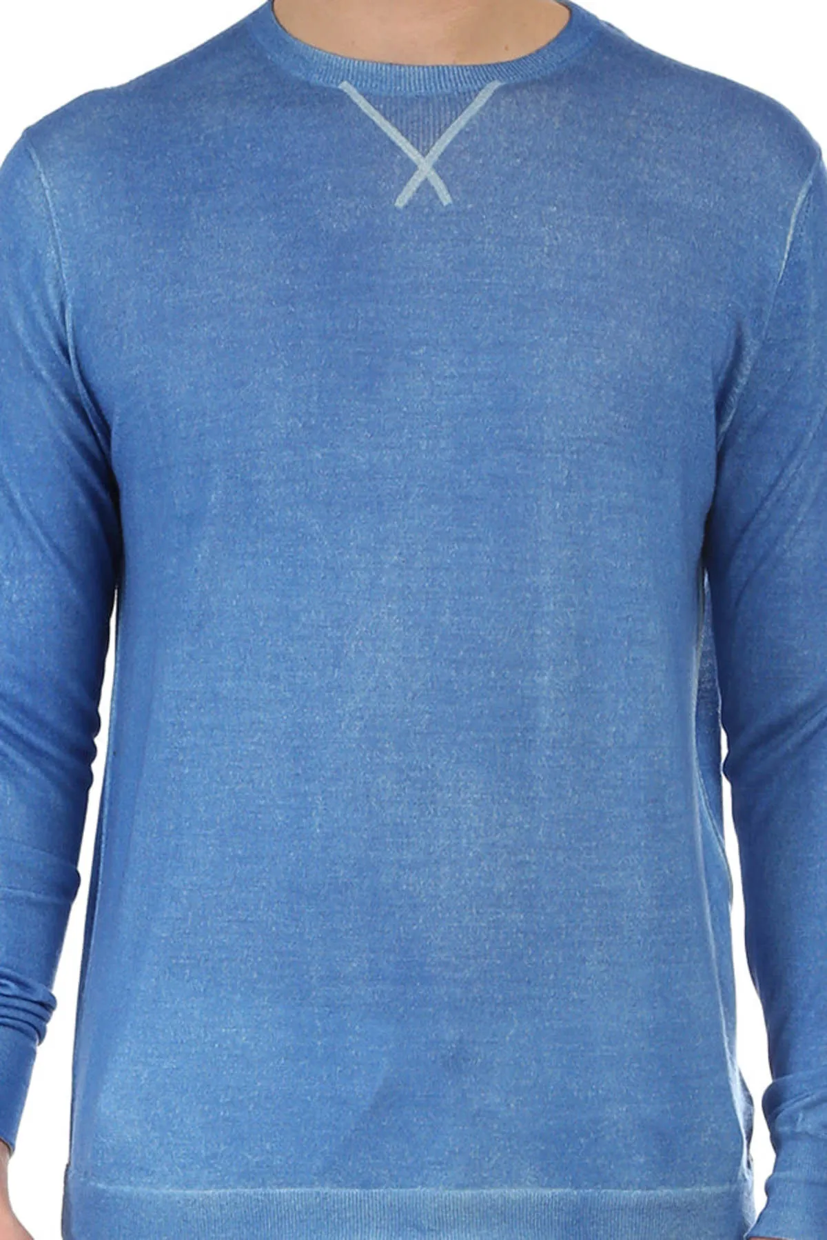 Sky Blue Wool Cashmere Sweater,