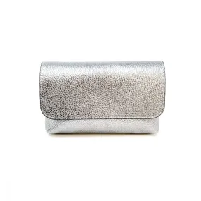 Small Pewter Leather Crossbody