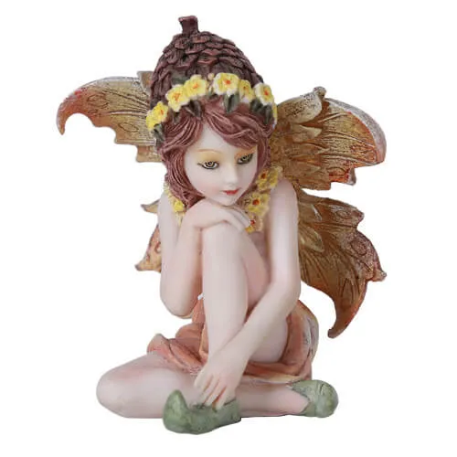 Dainty Tan Fairy Statue