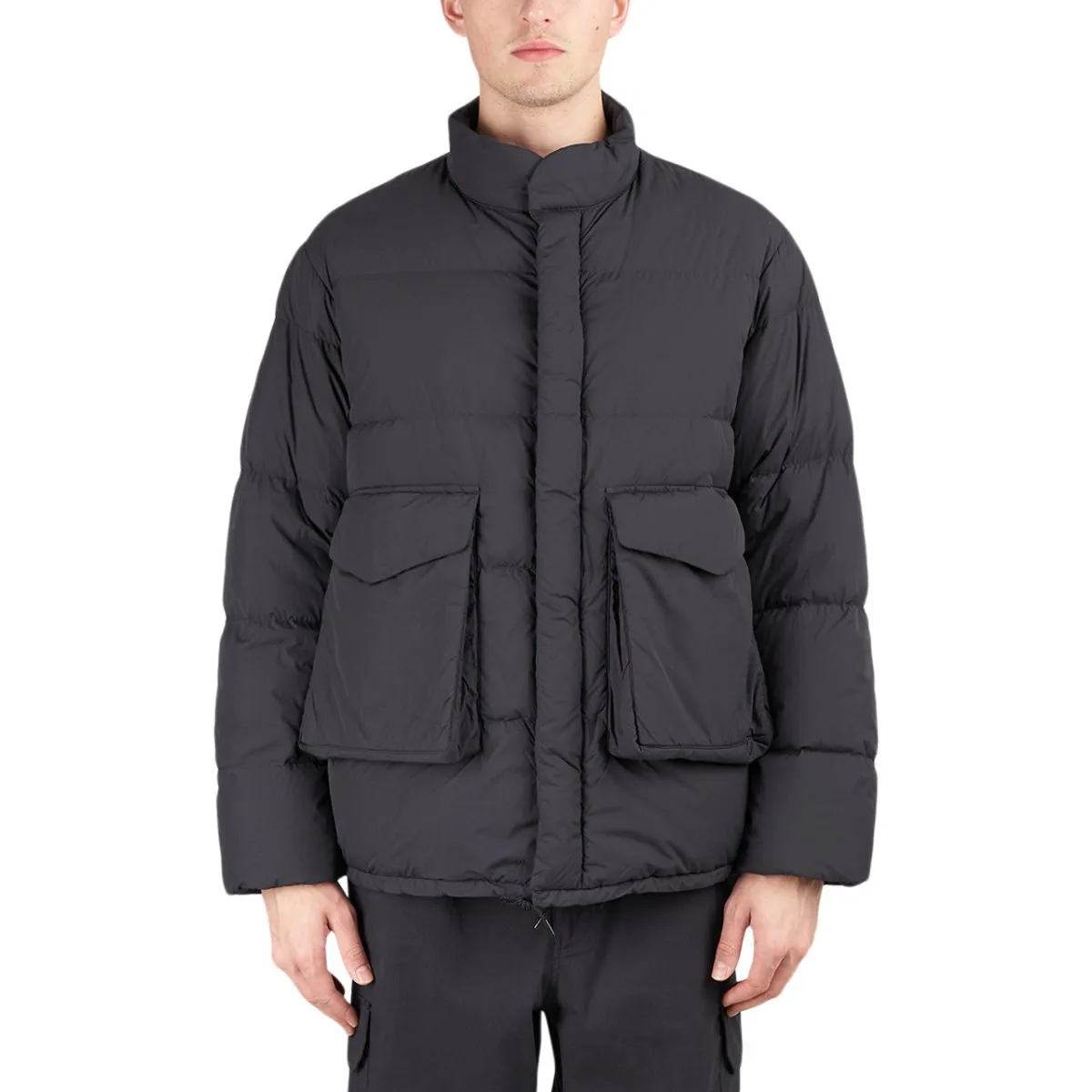 Snow Peak Black Recycled Nylon Ripstop Jacket