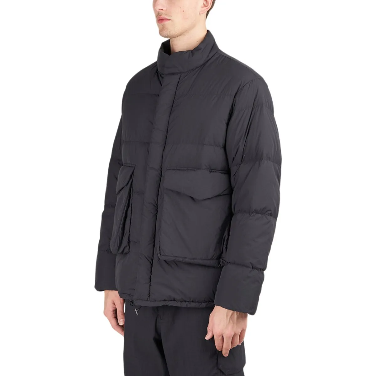 Snow Peak Black Recycled Nylon Ripstop Jacket