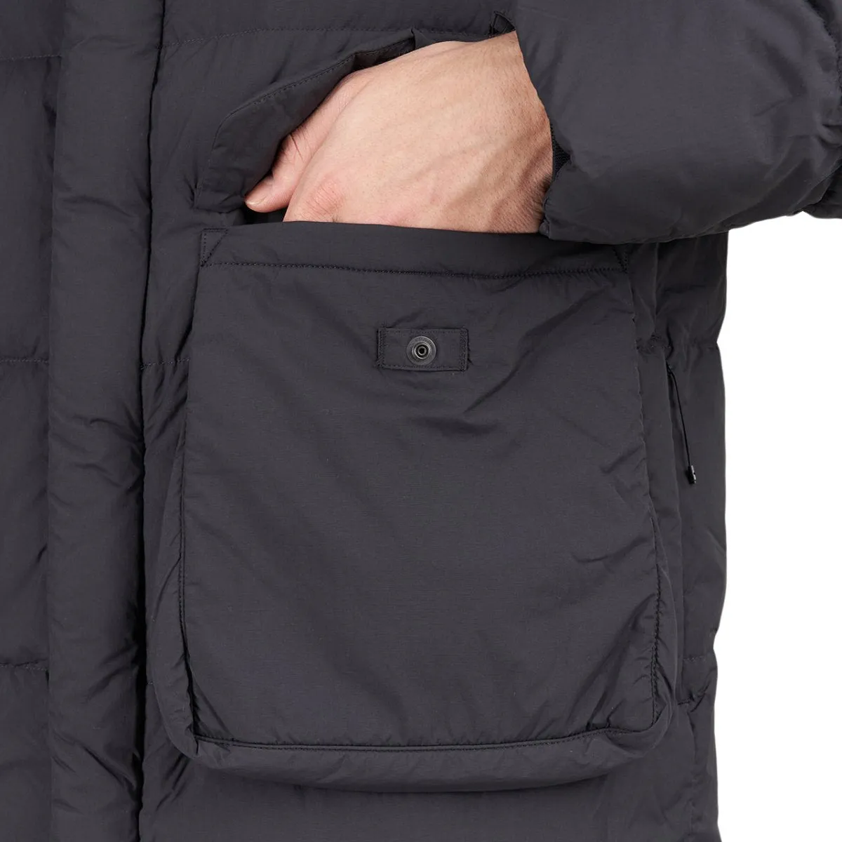 Snow Peak Black Recycled Nylon Ripstop Jacket