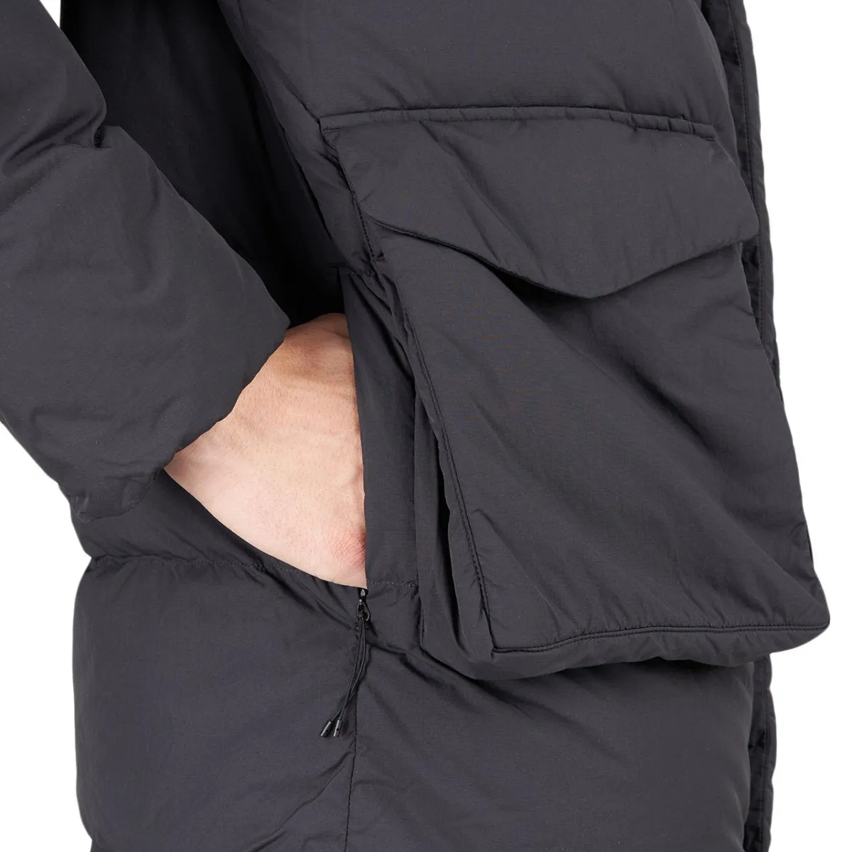 Snow Peak Black Recycled Nylon Ripstop Jacket