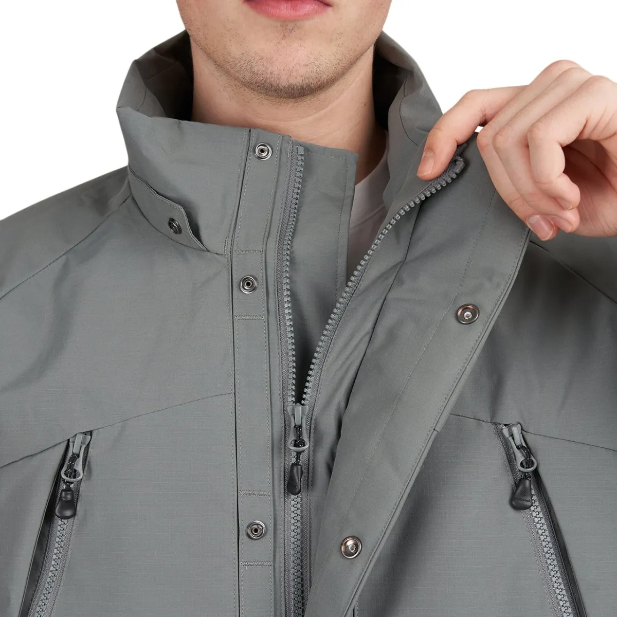 Snow Peak Grey FR 2 Layer Down Jacket