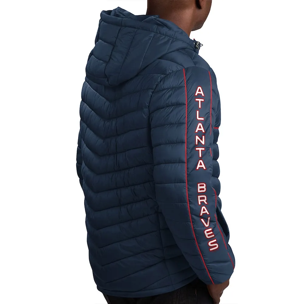 Splitter Soft Down Touch Atlanta Braves Navy Blue Puffer Jacket