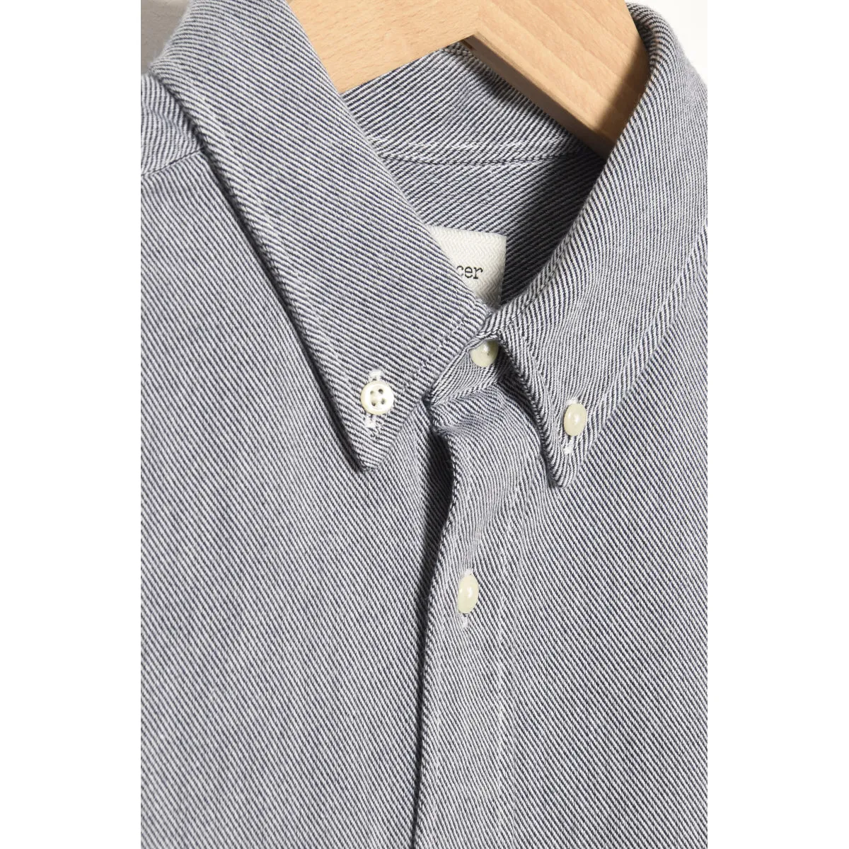 Mitchell Blue Oliver Spencer Brook Shirt