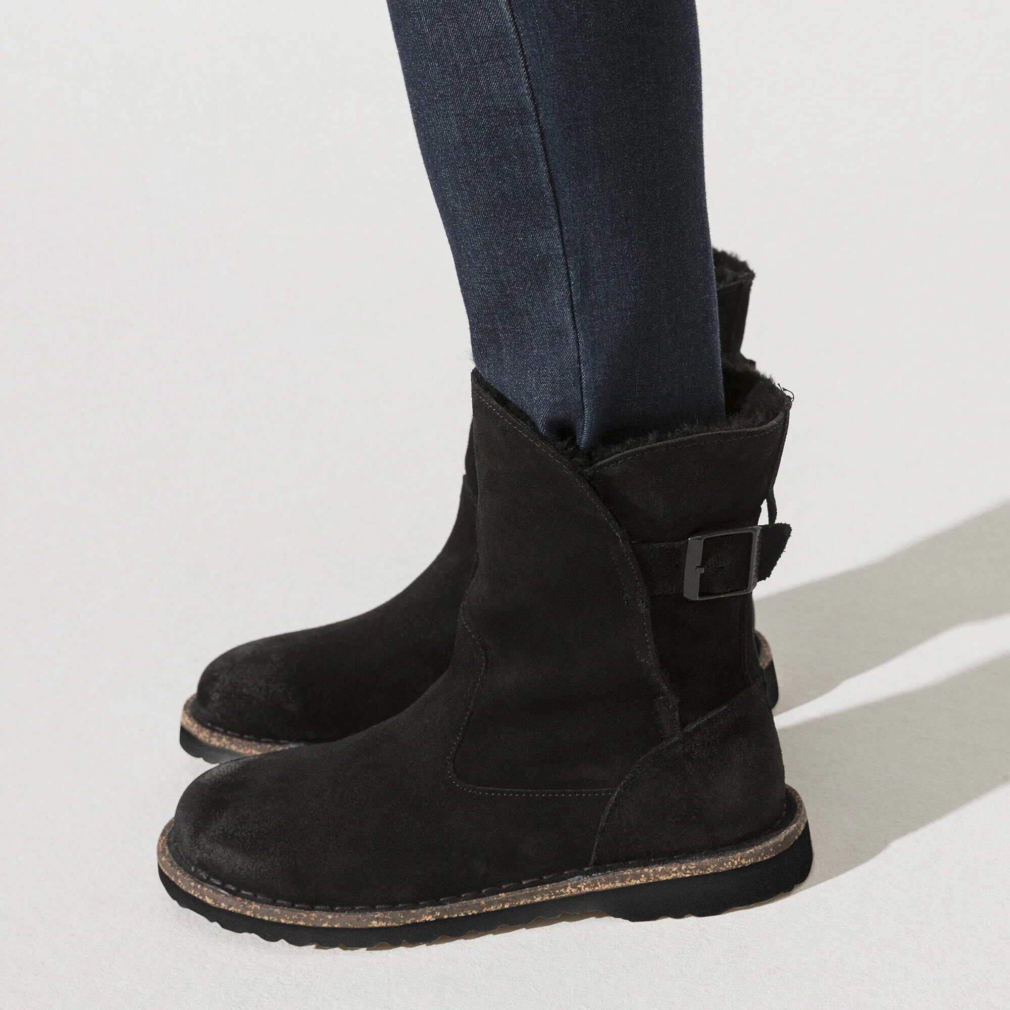 Shearling Suede Leather