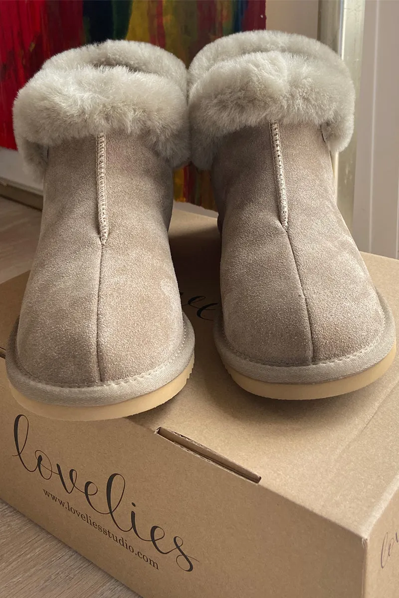 Sula Shearling Suede Boots